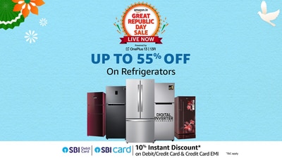 Up to 55% off on refrigerators during Amazon Republic Day Sale Up to 55% off on refrigerators during Amazon Republic Day Sale