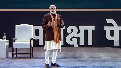 As part of the programme, Prime Minister Narendra Modi will be interacting with students and answering their various exam-related and other academic queries in a bid to boost their morale ahead of crucial examinations. (Image source: PTI) As part of the programme, Prime Minister Narendra Modi will be interacting with students and answering their various exam-related and other academic queries in a bid to boost their morale ahead of crucial examinations. (Image source: PTI)