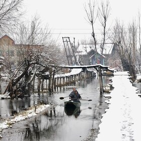 Kashmir's Dal Lake has frozen over in the recent past (instagram) Kashmir's Dal Lake has frozen over in the recent past (instagram)