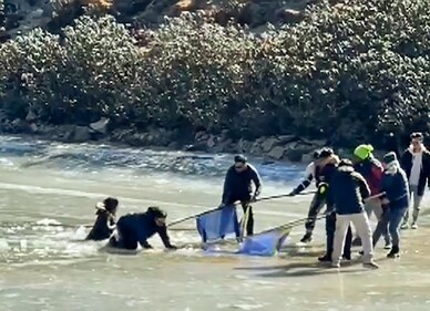 A group of tourists fell through a lake in Arunachal Pradesh (instagram ) A group of tourists fell through a lake in Arunachal Pradesh (instagram )