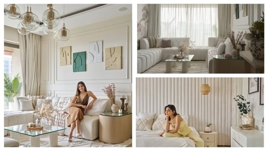 Alaya's three-bedroom apartment as a calm, serene, and timeless vibe. (All pics; Architectural Digest India)