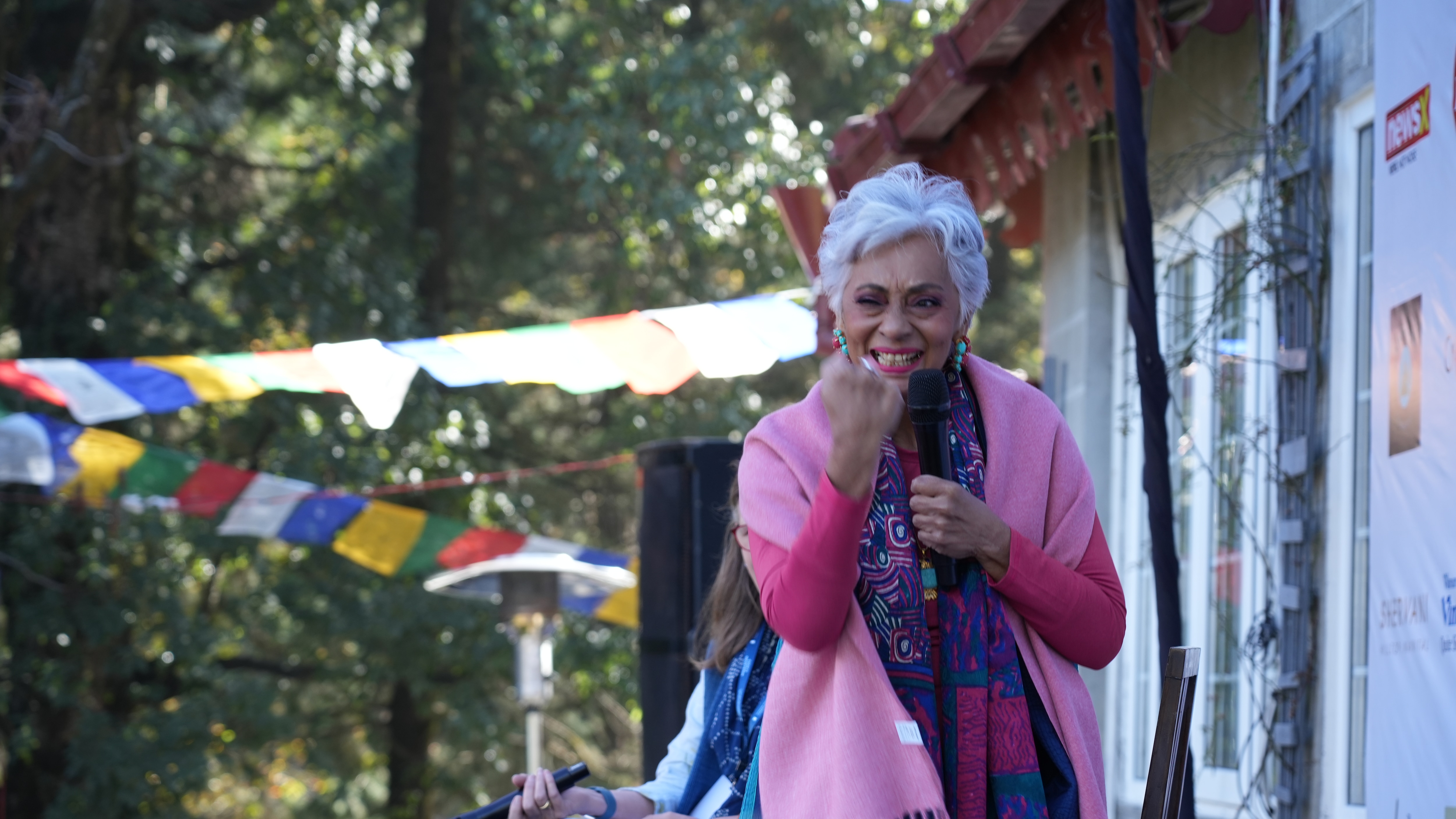 Jennifer Nandi speaking about her book (Himalayan Echoes)