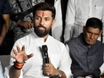 File Photo: Union Minister and Lok Janshakti Party (Ramvilas) president Chirag Paswan addressing a press conference at party office in Patna, Bihar.