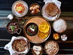 A sumptuous plate of Lohri delicacies (Anshuman Poyrekar/HT Photo)