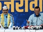 File Photo: Awadh Ojha joins the Aam Aadmi Party (AAP) in the presence of party National Convenor Arvind Kejriwal during a press conference, in New Delhi. File Photo: Awadh Ojha joins the Aam Aadmi Party (AAP) in the presence of party National Convenor Arvind Kejriwal during a press conference, in New Delhi.