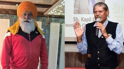 Former India cricketer Surinder Khanna reacted to Yograj Singh's ‘pistol and bullet remark’ for Kapil Dev, saying the former is “crack”. (Instagram/ANI ) Former India cricketer Surinder Khanna reacted to Yograj Singh's ‘pistol and bullet remark’ for Kapil Dev, saying the former is “crack”. (Instagram/ANI )