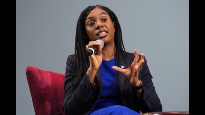 Conservative party leader Kemi Badenoch speaking (PA) Conservative party leader Kemi Badenoch speaking (PA)