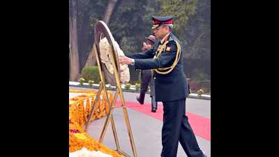 9th Armed Forces Veterans’ Day being observed at Surya Command on Tuesday. (HT PHOTO)