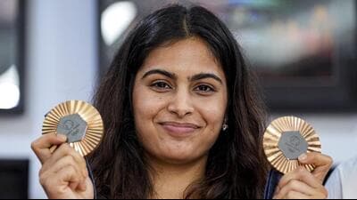 Along with Manu Bhaker, shooters Sarabjot Singh and Swapnil Kusale are also considering replacing their deteriorating Paris Olympics medals (PTI)
