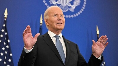 US President Joe Biden arrives to speak at the State Department in Washington, DC, on January 13, 2025, as he delivers his final foreign policy speech. (AFP) US President Joe Biden arrives to speak at the State Department in Washington, DC, on January 13, 2025, as he delivers his final foreign policy speech. (AFP)