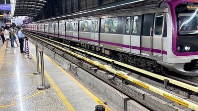 The AI technology will not only detect defects on tracks but also analyze their potential impact and inform BMRCL's engineering team. (X/@bykarthikreddy) The AI technology will not only detect defects on tracks but also analyze their potential impact and inform BMRCL's engineering team. (X/@bykarthikreddy)