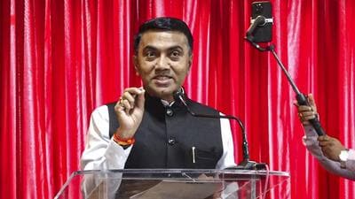 Goa chief minister Pramod Sawant. (PTI) Goa chief minister Pramod Sawant. (PTI)