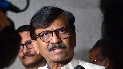 Shiv Sena (UBT) leader Sanjay Raut (File photo by Bhushan Koyande/HT)