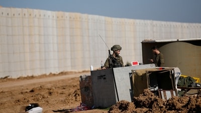 Early on Tuesday, Israel's military reported that it had made multiple attempts to shoot down a missile fired from Yemen, causing sirens to blare throughout the country's capital. (REUTERS/Shir Torem)