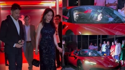 Madhuri Dixit and Shriram Nene bought a Ferrari 296 GTS Rosso Corsa. Madhuri Dixit and Shriram Nene bought a Ferrari 296 GTS Rosso Corsa.