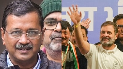 Attacks and counterattacks have been going on since Rahul Gandhi's remarks on Arvind Kejriwal in a Delhi rally on Monday. (PTI)