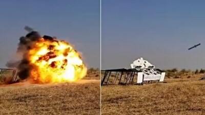 The Nag Mk 2 missile is equipped with infrared technology. (ANI) The Nag Mk 2 missile is equipped with infrared technology. (ANI)