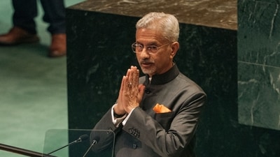 Foreign Minister Dr S Jaishankar highlighted increasing recognition of the Indian diaspora's global contributions over the past decade, while addressing in Spain. (Bloomberg) Foreign Minister Dr S Jaishankar highlighted increasing recognition of the Indian diaspora's global contributions over the past decade, while addressing in Spain. (Bloomberg)