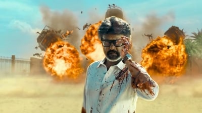 Rajinikanth's still from Jailer 2 teaser announcement. (Instgaram) Rajinikanth's still from Jailer 2 teaser announcement. (Instgaram)