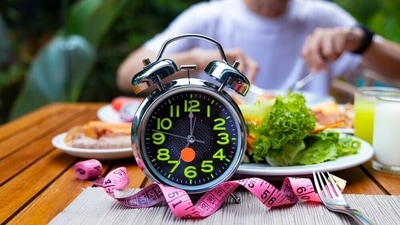 Intermittent fasting is certain periods of fasting and eating throughout the day, with common windows being 16:8 and 14:10. (Shutterstock) Intermittent fasting is certain periods of fasting and eating throughout the day, with common windows being 16:8 and 14:10. (Shutterstock)