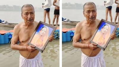 45 crore devotees are set to take the holy dip at the Triveni Sangam. (X/@appyynotfizz) 45 crore devotees are set to take the holy dip at the Triveni Sangam. (X/@appyynotfizz)