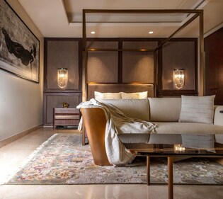 Mixing textures — such as smooth metals, soft upholstery, and natural wood — will add depth and interest, keeping the space dynamic and visually appealing while maintaining a cohesive aesthetic. Photo: Courtesy groupDCA. Mixing textures — such as smooth metals, soft upholstery, and natural wood — will add depth and interest, keeping the space dynamic and visually appealing while maintaining a cohesive aesthetic. Photo: Courtesy groupDCA.