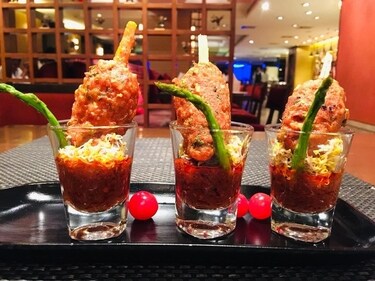 Soya Chunk Lollypop (Godrej Vikhroli Cucina)