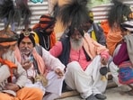 Mahakumbh, day 3: Devotees during the ongoing Mahakumbh Mela 2025, at the Sangam in Prayagraj, Wednesday, Jan. 15, 2025.
