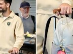 Novak Djokovic was spotted with his son's Pikachu backpack at the Brisbane airport. Novak Djokovic was spotted with his son's Pikachu backpack at the Brisbane airport.