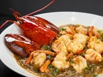 The lobster alone was priced at an eye-watering $615. The lobster alone was priced at an eye-watering $615.