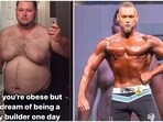Jeffrey Jensen lost 73 kg to become a bodybuilder. Jeffrey Jensen lost 73 kg to become a bodybuilder.