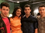 Priyanka Chopra will star alongside the Jonas Brothers in a holiday movie. Priyanka Chopra will star alongside the Jonas Brothers in a holiday movie.