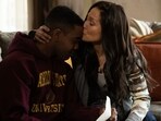 Jharrel Jerome and Jennifer Lopez in a still from Unstoppable, which is available to stream on Prime Video.