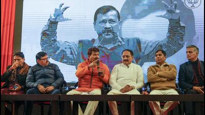 Delhi BJP chief Virendra Sachdeva said an atmosphere of fear was created before the assembly elections. (PTI) Delhi BJP chief Virendra Sachdeva said an atmosphere of fear was created before the assembly elections. (PTI)