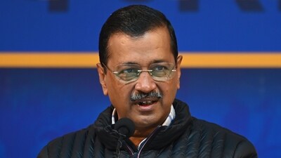 New Delhi, India - Jan. 13, 2025:  Aam Aadmi Party (AAP) National Convener Arvind Kejriwal during a press conference at Party Office at Pt Ravi Shankar Shukla Lanein New Delhi, India, on Monday, January 13, 2025.  (Photo by HT Photo/ Hindustan Times)v (Hindustan Times)