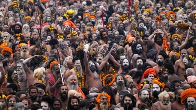 The Mahakumbh is expected to draw around 450 million devotees over the course of 45 days, The Mahakumbh is expected to draw around 450 million devotees over the course of 45 days,