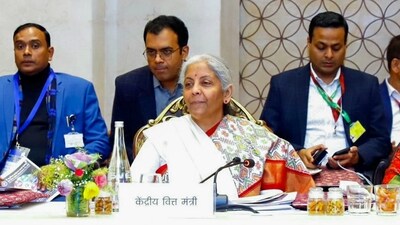 Budget 2025: Union Finance Minister Nirmala Sitharaman chairs a meeting on Pre-Budget Consultation with states and union territories (with legislature) for the forthcoming Union Budget 2025-26, in Jaisalmer (PTI) Budget 2025: Union Finance Minister Nirmala Sitharaman chairs a meeting on Pre-Budget Consultation with states and union territories (with legislature) for the forthcoming Union Budget 2025-26, in Jaisalmer (PTI)