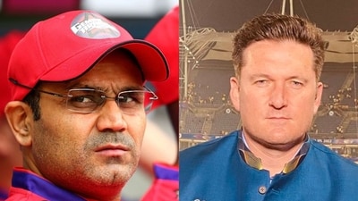 Virender Sehwag (L) did not agree with Graeme Smith (Getty/Smith-X) Virender Sehwag (L) did not agree with Graeme Smith (Getty/Smith-X)