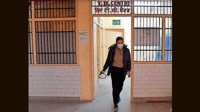 The TB centre at the civil hospital in Ludhiana. (Manish/Hindustan Times)