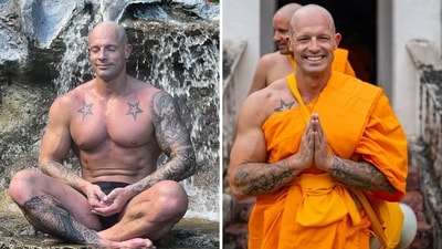 Ash Edelman claims he transformed his life from being a former stripper to a monk. (Instagram/@consciously_ash) Ash Edelman claims he transformed his life from being a former stripper to a monk. (Instagram/@consciously_ash)