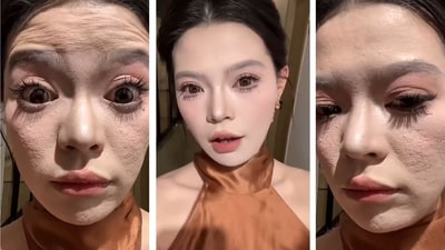 The video clocked more than 3 million views. (Instagram/@makeupdouyin.tips) The video clocked more than 3 million views. (Instagram/@makeupdouyin.tips)