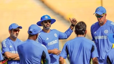 Gautam Gambhir (L) and Morne Morkel (R) during a training session (PTI) Gautam Gambhir (L) and Morne Morkel (R) during a training session (PTI)