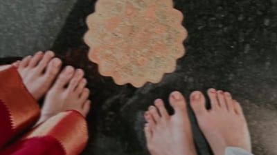 Sobhita Dhulipala shared a glimpse of her Pongal celebrations at home. It included a glimpse of the decorations on the floor, where she stood beside husband Naga Chaitanya. Sobhita Dhulipala shared a glimpse of her Pongal celebrations at home. It included a glimpse of the decorations on the floor, where she stood beside husband Naga Chaitanya.