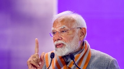 PM Modi will inaugurate ISKCON temple in Navi Mumbai and will also meet MLAs of the Mahayuti government during his Mumbai visit on Wednesday. (PMO) PM Modi will inaugurate ISKCON temple in Navi Mumbai and will also meet MLAs of the Mahayuti government during his Mumbai visit on Wednesday. (PMO)