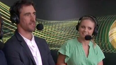 Mitchell Starc during a commentary stint (representative image) (X)