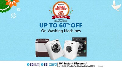 Upgrade your laundry experience with amazing discounts on washing machines during Amazon’s Republic Day Sale 2025!
