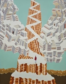Artwork, Never Cross Paths, by Gigi Scaria. Artwork, Never Cross Paths, by Gigi Scaria.