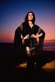 Raashii Khanna in a velvet cape shirt featuring intricate embellishments by Chique Studio, paired with a leather micro skirt. Raashii Khanna in a velvet cape shirt featuring intricate embellishments by Chique Studio, paired with a leather micro skirt.
