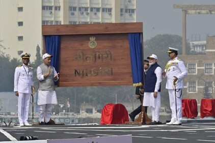 Defense Minister Rajnath Singh said that the Atlantic Ocean’s importance has shifted to the Indian Ocean region, which is becoming a center of international power rivalry. (Anshuman Poyrekar/HT) Defense Minister Rajnath Singh said that the Atlantic Ocean’s importance has shifted to the Indian Ocean region, which is becoming a center of international power rivalry. (Anshuman Poyrekar/HT)