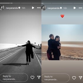Navya posted a photo with her mother. Navya posted a photo with her mother.